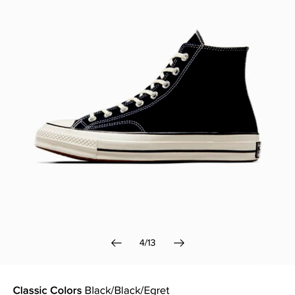 Converse -Chuck 70 high top (Lightly used) - Picture 3 of 8